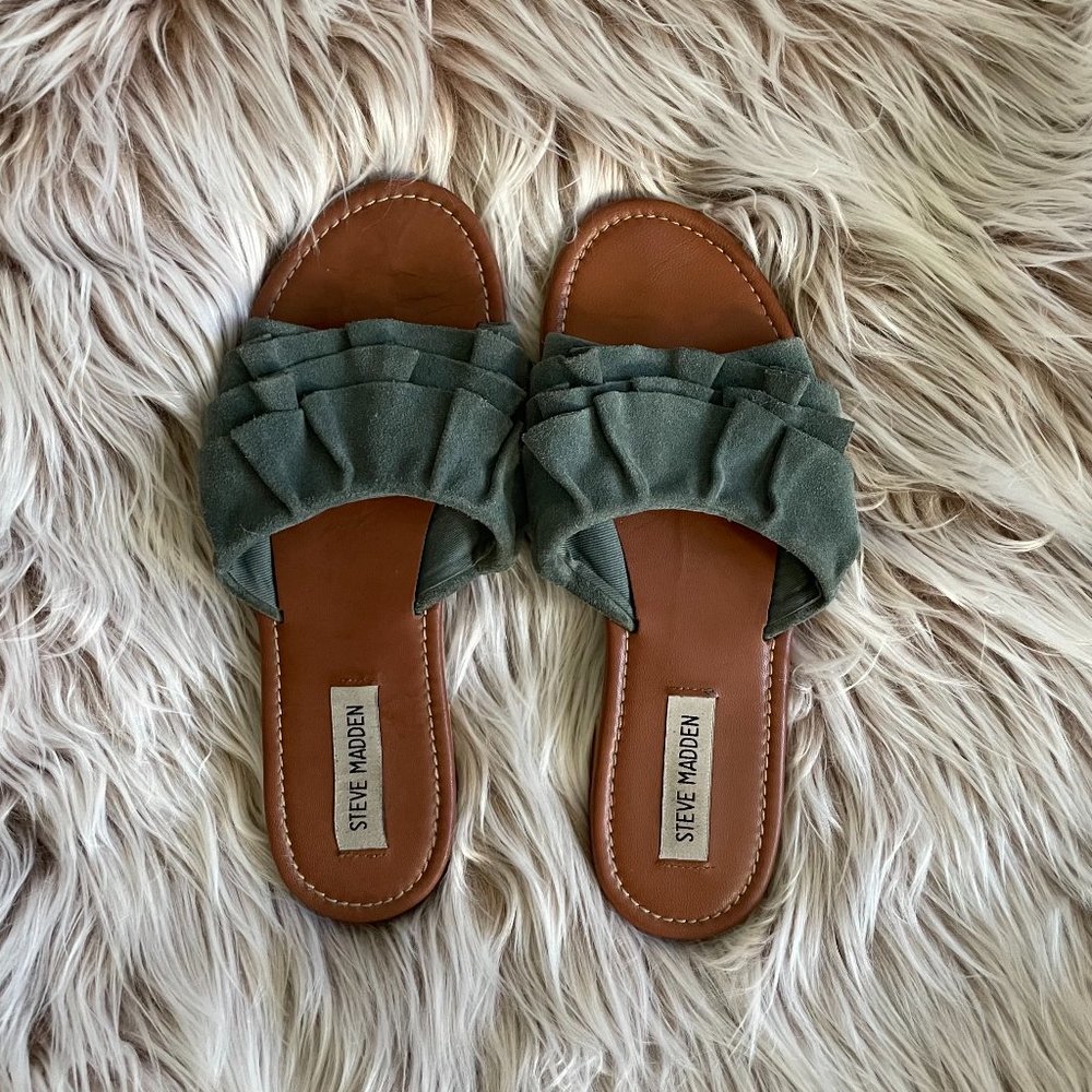 Steve Madden Women's Green Sandals